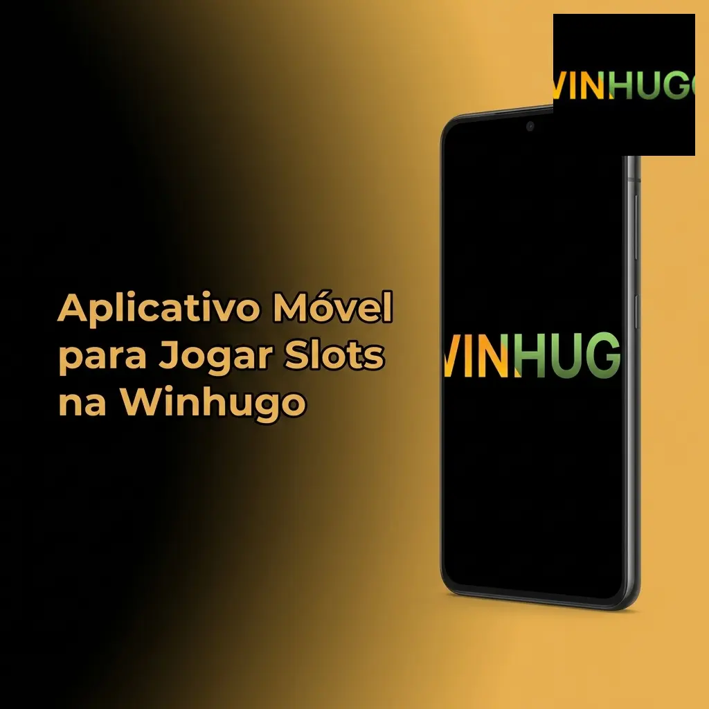 Aplicativo móvel Winhugo para jogar slots no Android e iOS com interface intuitiva e recursos completos
