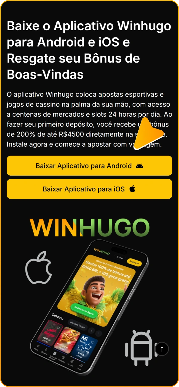 Clique neste botão para obter o aplicativo Winhugo para Android.